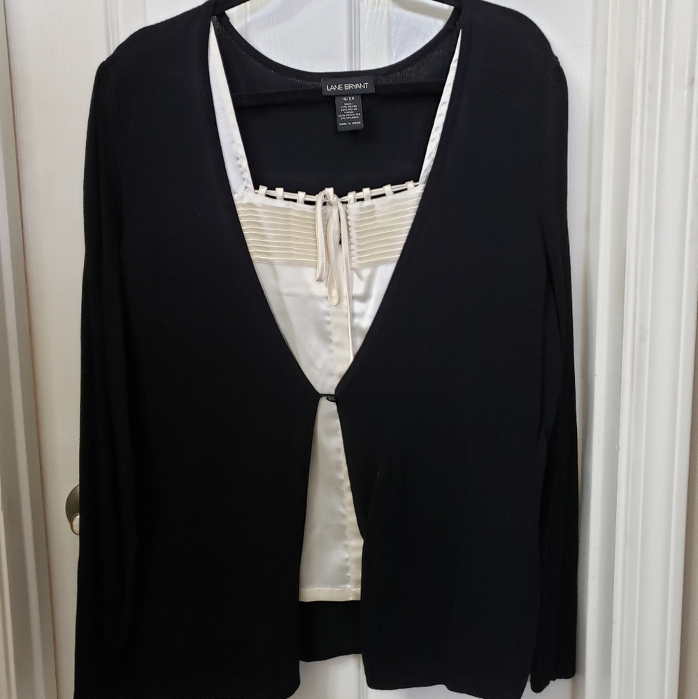 Sweater shell with satin lining